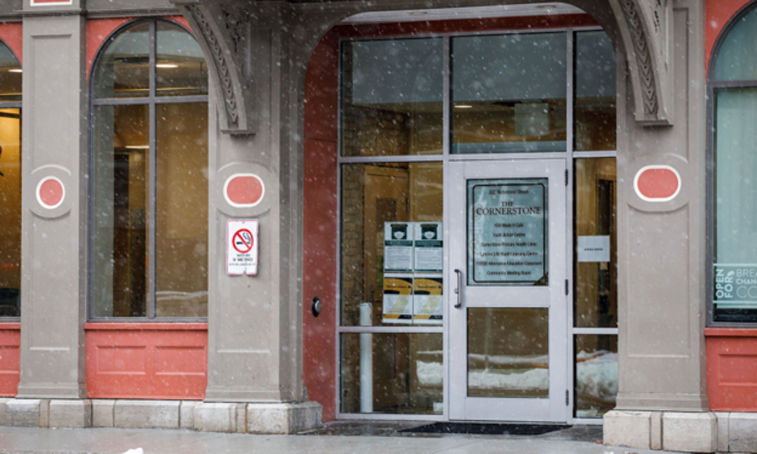 Youth Action Centre doors