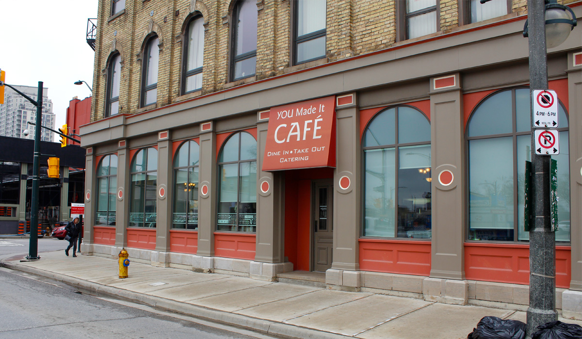 street view of cafe building