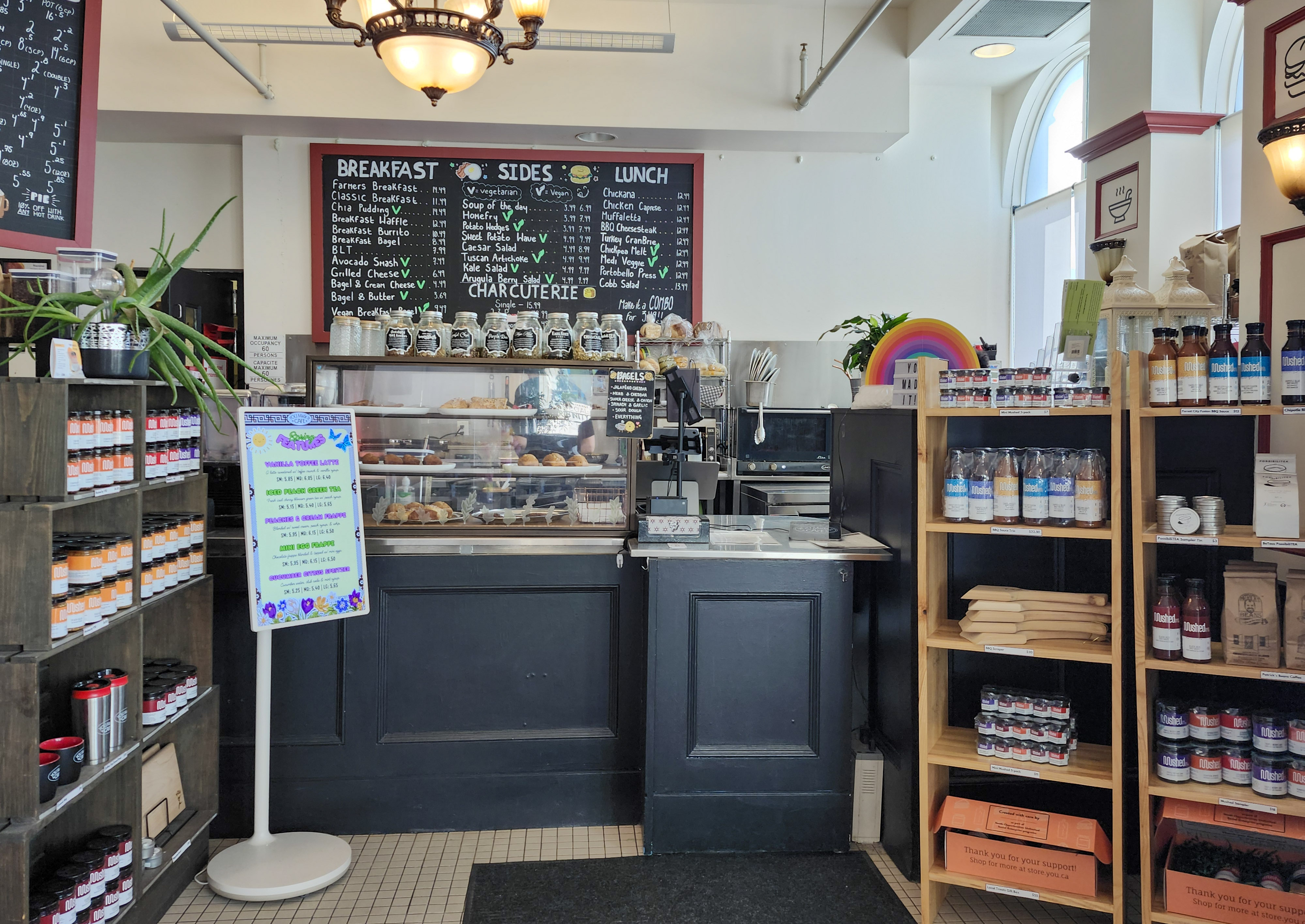 YOU Made it Cafe counter